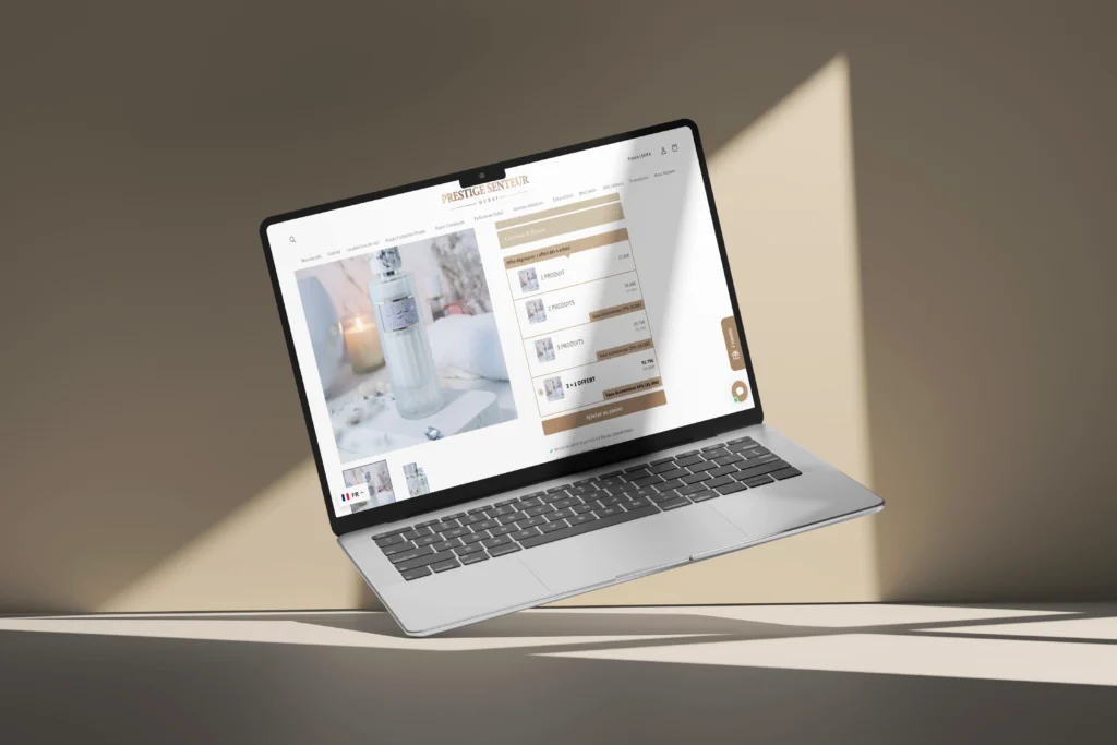 Ajout bundle site Shopify Prestige Senteurs